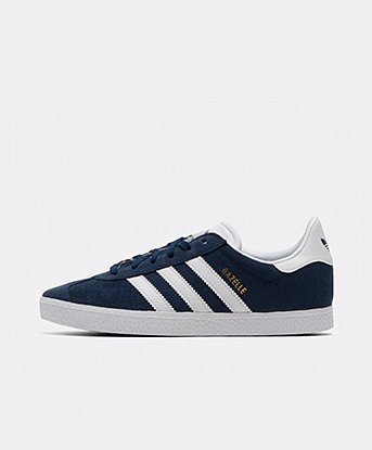 adidas Originals Junior Gazelle Trainer in Collegiate Navy