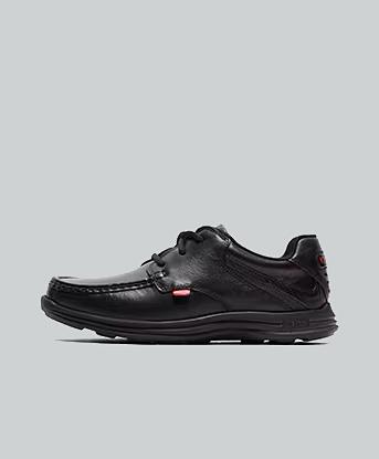 Kickers Junior Reasan Lace Shoe in Black