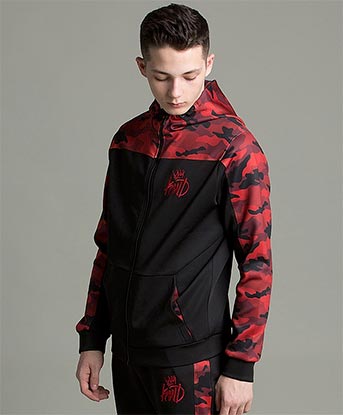 Black / Red Camo