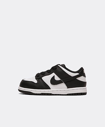 Nike Nursery Dunk Trainer in White / Black