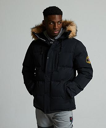 Zavetti Canada Oshawa 2.0 Puffer Parka Jacket in Black