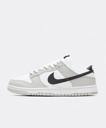 Nike Dunk Low 'Lottery' Trainer in Grey Fog / Light Crimson / Blue Chill / Pink Foam
