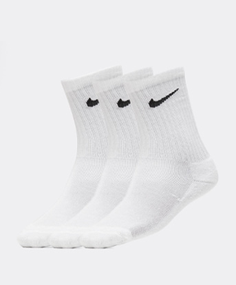 Nike Infant 3 Pack Basic Crew Sock in White