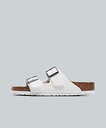 Birkenstock Womens Arizona Sandal in White