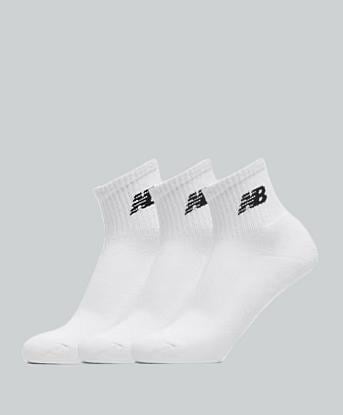 New Balance 3 Pack Everyday Ankle Sock in White