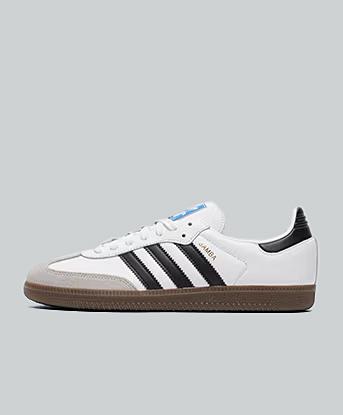 adidas Originals Samba OG Trainer in Cloud White / Core Black / Clear Granite