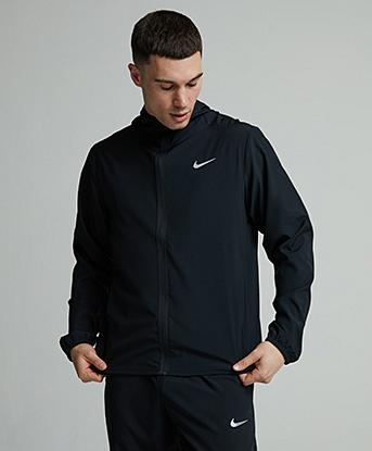 Nike Dri-FIT Form Hoodie in Black / Reflective