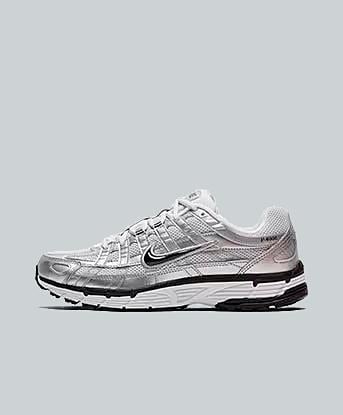 Nike Womens P-6000 Trainer in White / Black / Pure Platinum