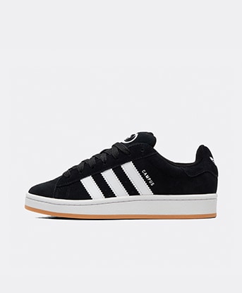 adidas Originals Junior Campus 00s Trainer  in Core Black / Footwear White / Footwear White