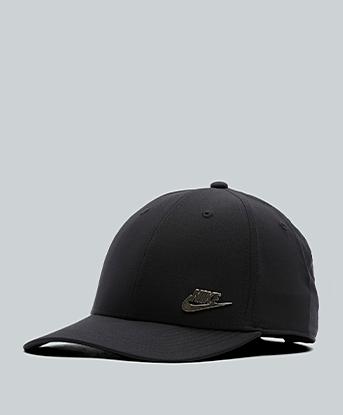 Nike Structured Metal Futura Cap in Black / Silver