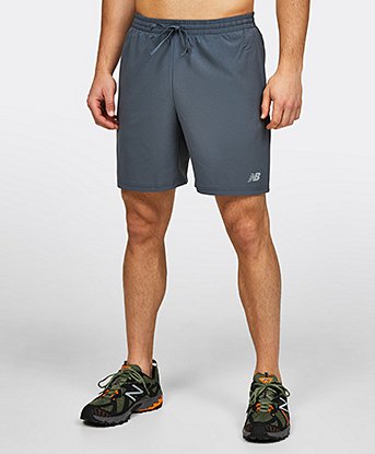 New Balance Run 7 Inch Short in Grey