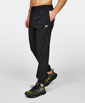New Balance Active Woven Jogger in Black