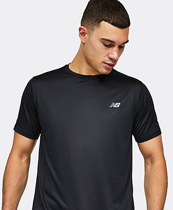 New Balance Run T-Shirt in Black
