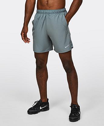 Nike Run Challenger 7 Inch Unlined Short in Smoke Grey