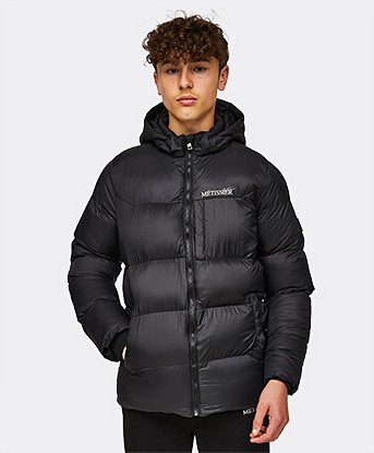 Metissier Junior Braden Puffer Jacket in Jet Black