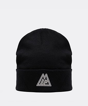 Montirex Polar Beanie in Black / Silver