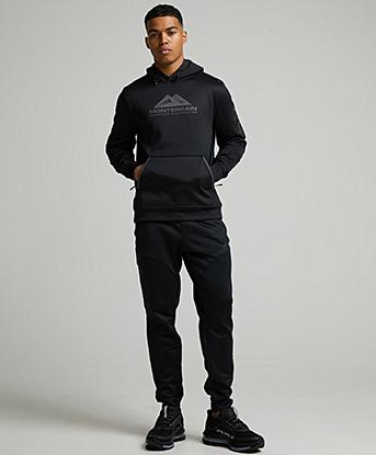 Monterrain Speed 2.0 Poly Fleece Jogger in Jet Black