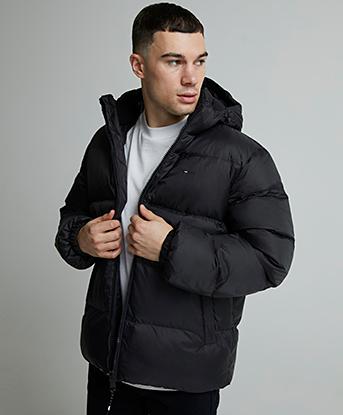 Tommy Jeans Essential Down Jacket in Black