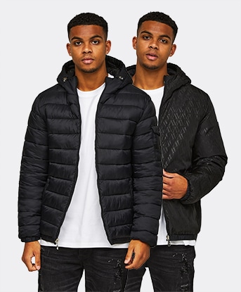 Alessandro Zavetti Pirozzi Reversible Windbreaker in Jet Black / Jet Black AOP