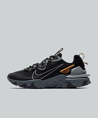 Nike React Vision SC Trainer in Black / Cool Grey / Laser Orange