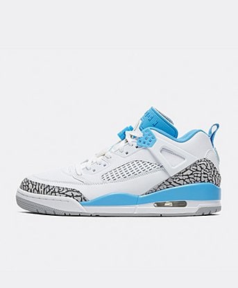 Jordan Spizike Low Trainer in White / University Blue / Wolf Grey