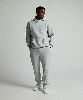 Closure London Relaxed Fit Suit in Light Grey Marl