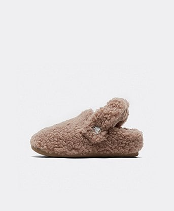 Crocs Nursery Cozzzy Clog Slipper in Mushroom