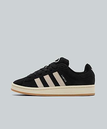 adidas Originals Womens Campus 00s Trainer in Core Black / Cream White / Wonder White