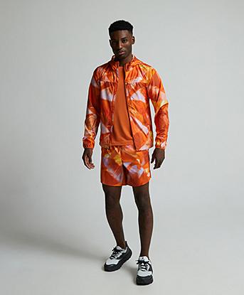The North Face Higher Run Wind Jacket in Digital Orange