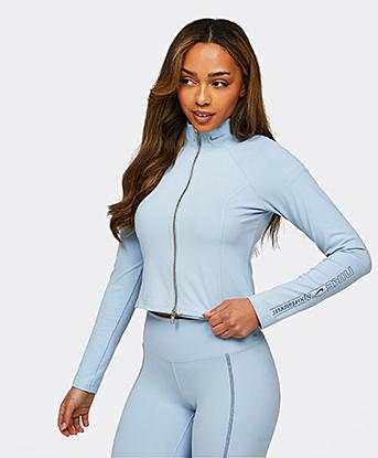 Nike Womens Full Zip Jacket in Light Armoury Blue