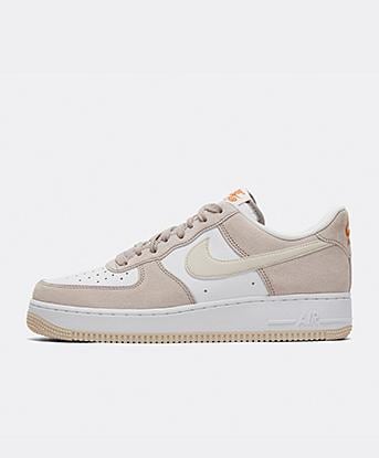 Nike Air Force 1 '07 Premium Trainer in College Grey / Light Orewood Brown / White