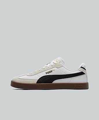 Puma Junior Club II Era Trainer in Puma White / Puma Black