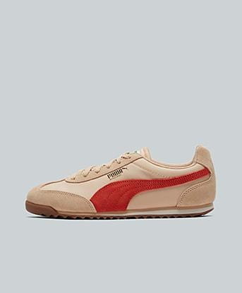 Puma Womens Arizona Trainer in Orange / Red