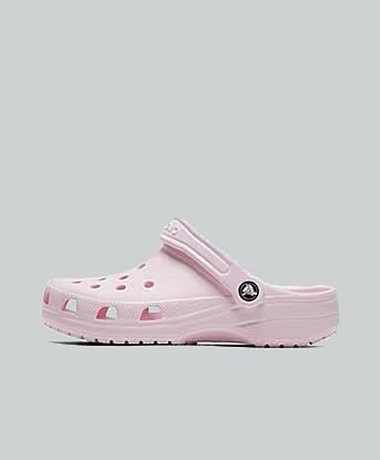 Crocs Junior Classic Clog in Pink Milk