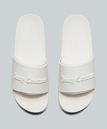 Juicy Couture Womens Breanna Stacked Slide in Sugar Swizzle