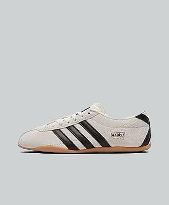 adidas Originals Womens Tokyo Trainer in Off White / Core Black / Gold Metallic