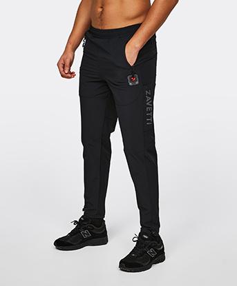 Zavetti Canada Vemaro Woven Pant in Jet Black