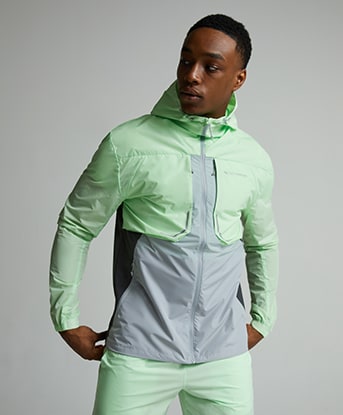 Monterrain Chase 2.0 Windrunner Jacket in Patina Green / Harbour Mist / Iron Gate