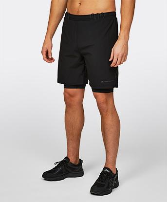 Monterrain Interval 2-in-1 Running Short in Jet Black