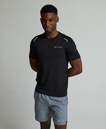 Monterrain Lyder 3.0 Space Dye T-Shirt in Jet Black / Silver