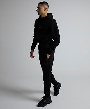 Zavetti Canada Cirico Jogger in Jet Black
