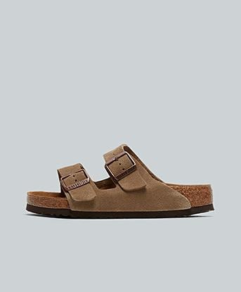 Birkenstock Womens Arizona Sandal in Taupe
