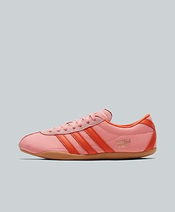 adidas Originals Womens Tokyo Trainer in Semi Pink Spark / Orange / Gold Metallic