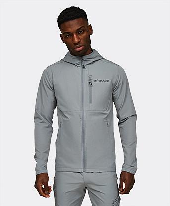 Metissier Nevio Hooded Track Top in Monument