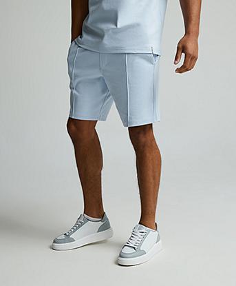 Celebre Pintuck Short in Heather
