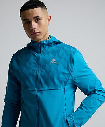 Montirex Charge Print Hoodie in Aisen / Atlantic