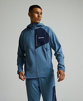 Berghaus Pavey Full Zip Hoodie  in Trooper / Dusk