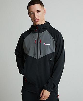 Berghaus Pavey Plus Hoodie in Jet Black / Cavern