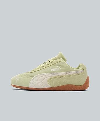 Puma Womens Speedcat OG Trainer in Pistachio Green / Warm White
