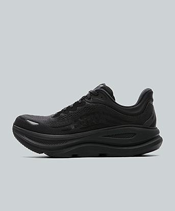 Hoka Bondi 9 Trainer in Black / Black